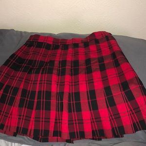 plaid skirt